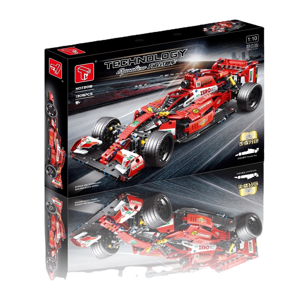 Đồ chơi Lắp ráp mô hình Technic T2018 SIÊU XE ĐUA F1 MÀU ĐỎ