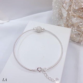 KIỀNG CỨNG MẶT CẦU ĐÁ BẠC TA CHO NỮ