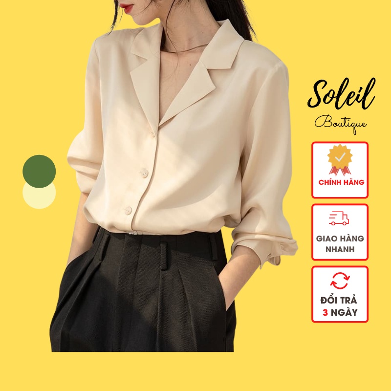 Áo sơ mi nữ, sơ mi công sở ❗FREESHIP❗ hàng quảng châu siêu xinh kèm feedback Soleil Boutique