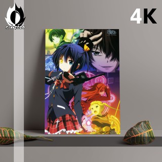 Tấm Poster Vẽ Hình Nhân Vật Chuunibyou demo Koi ga Shitai Cỡ A3 (4K) (Tùy Chỉnh Thiên Nga)