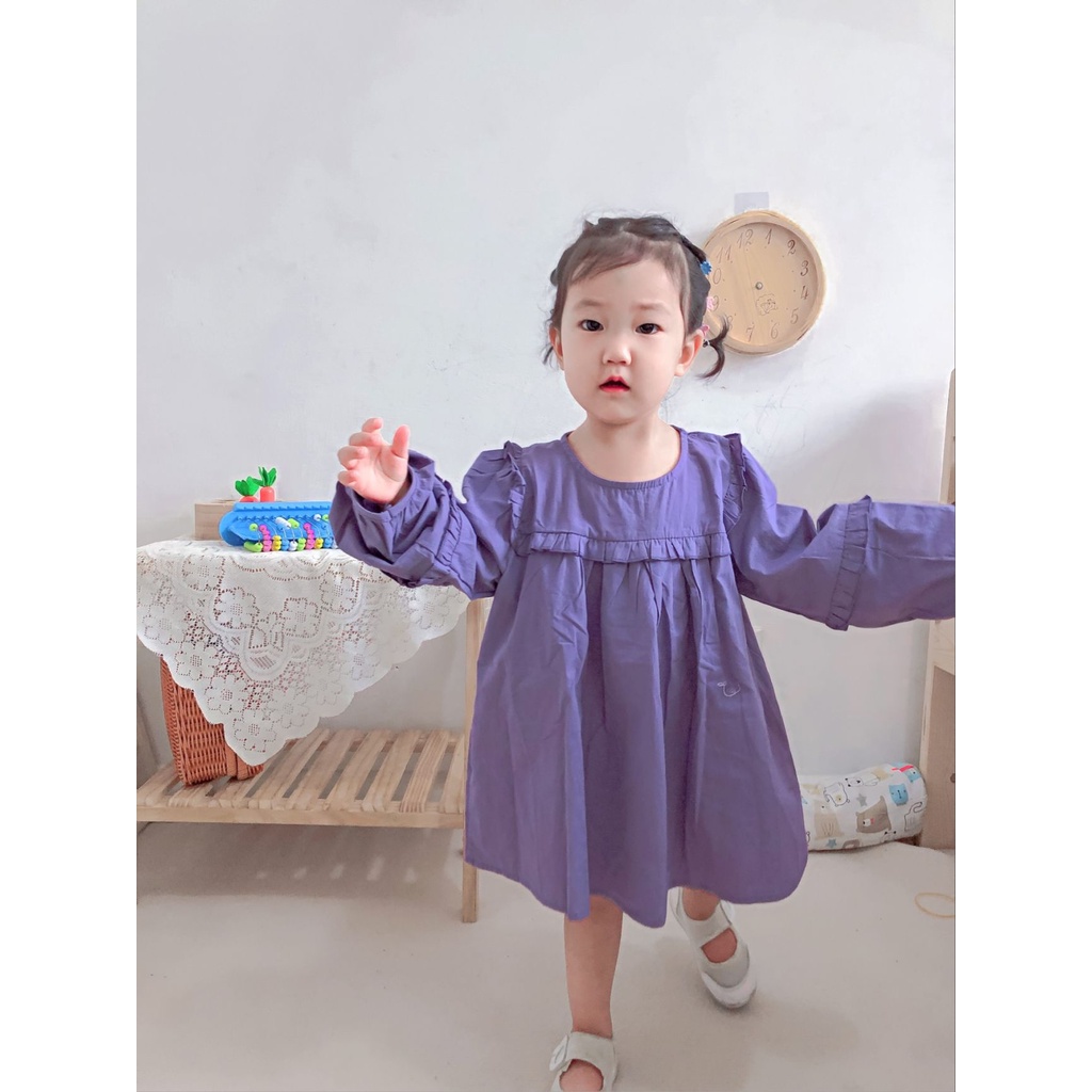 Áo Sơ Mi Cổ Búp Bê Phong Cách Hàn Quốc Thời Trang Dành Cho Bé Gái