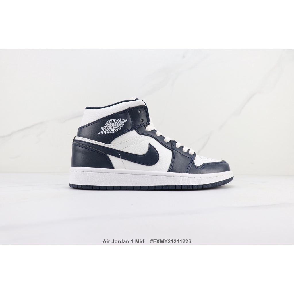 Giày sneakers Jordan 1 Mid AJ1 cổ cao size 36-46