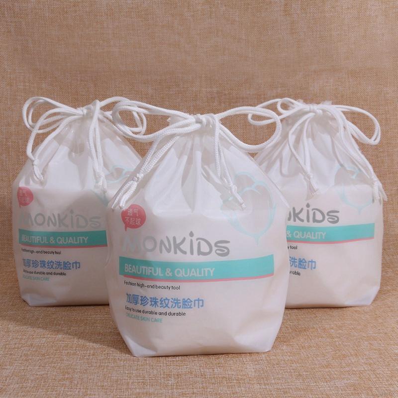 Khăn lau mặt dùng 1 lần MONKIDS khăn mặt khô cotton mềm cuộn 260 gam lau khô, lau ướt