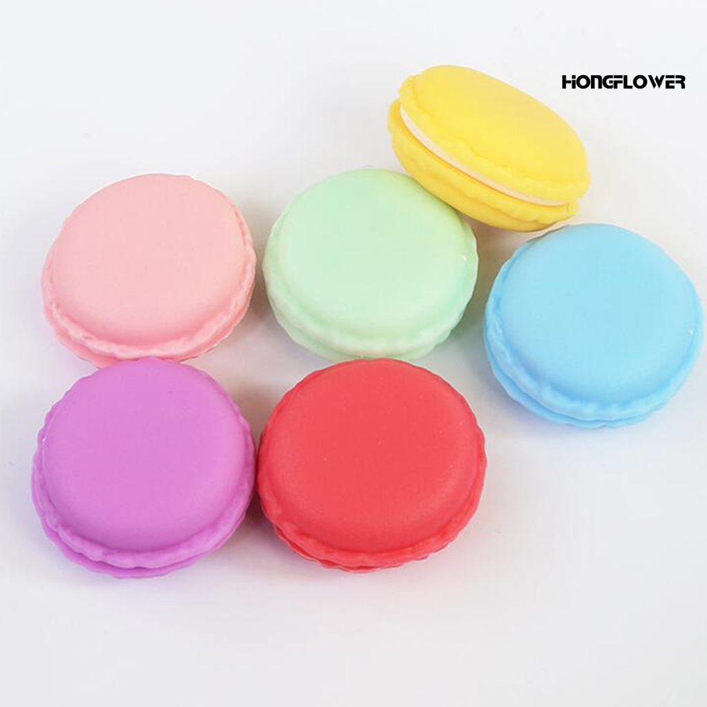 HF♥ Macaroon Shape Diamond Painting Clay Container Wax Storage Case with Glue Mud