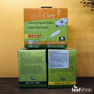 Tampon hữu cơ Silvercare 100% cotton độ hút ẩm cao và thông thoáng tốt