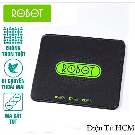 Tấm Lót Chuột/Bàn Di Chuột Kiểu Dáng Gaming ROBOT RP01 Black – BẢO HÀNH 12 THÁNG