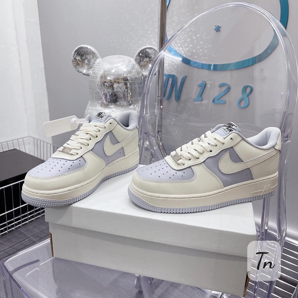 Giày AF1 khoai môn nữ Bản Cao Cấp ❤️ Giày thể thao sneaker nữ AF1 trắng sữa tím khoai môn cao cấp Full Box