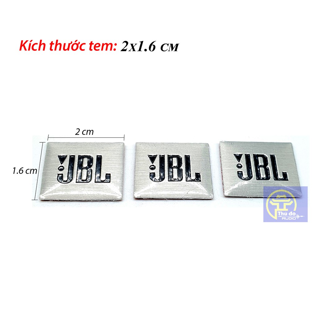 01 cái tem decal nhôm loa JBL