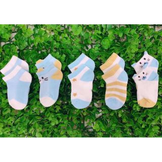 [Set 5 đôi ]Tất lưới hè thu đẹp cho bé