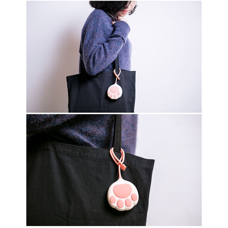 Máy sưởi cầm tay / Sưởi ấm bụng / Sạc dự phòng có dây đeo hình chân mèo