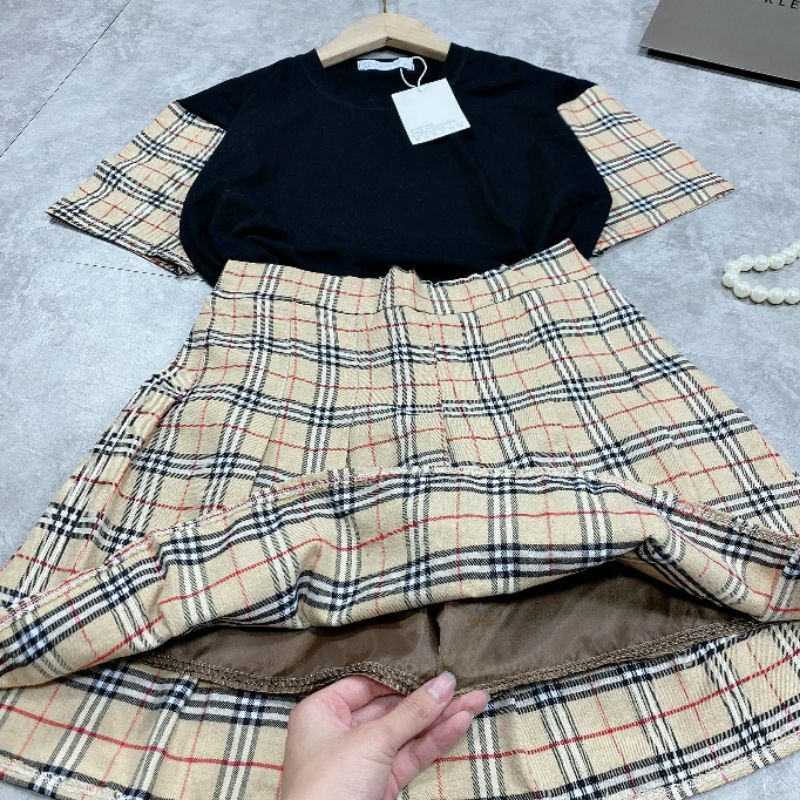 Set áo phông mix chân váy BBr siêu xinh kèm ảnh thật | BigBuy360 - bigbuy360.vn