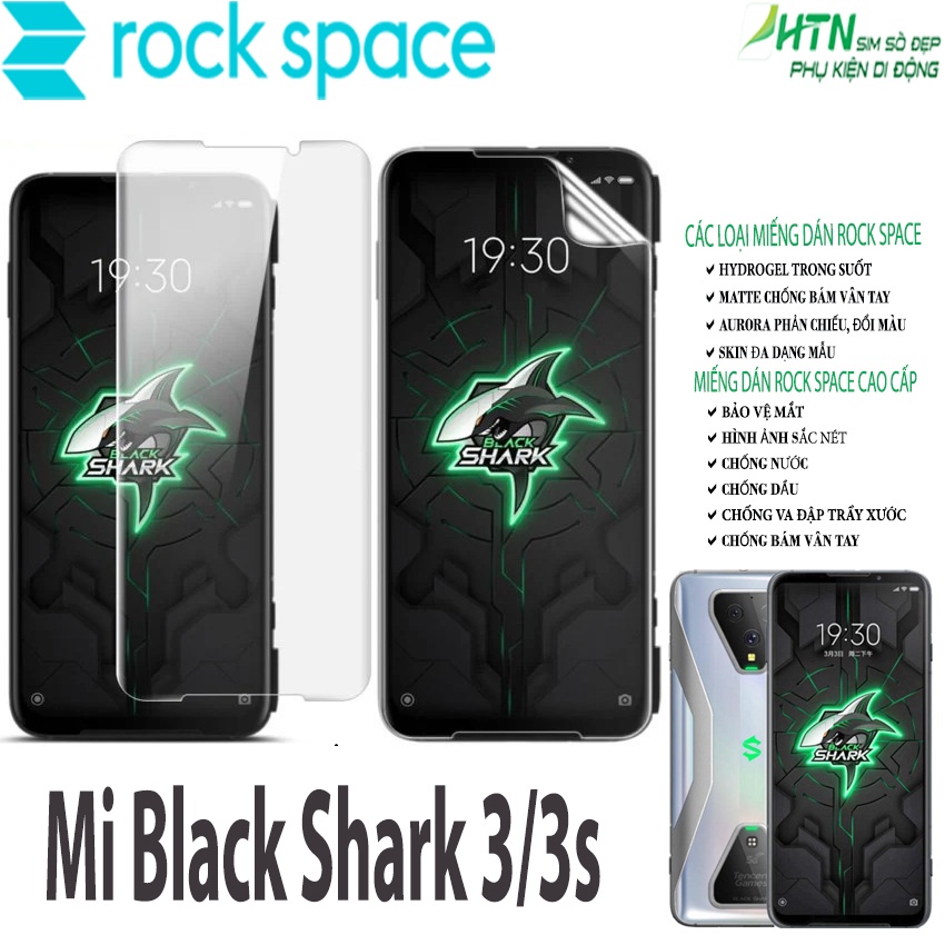 Miếng dán PPF Xiaomi Mi Black Shark 3/3s cao cấp rock space dán màn hình/ mặt sau lưng full bảo vệ mắt, tự phục hồi vết…