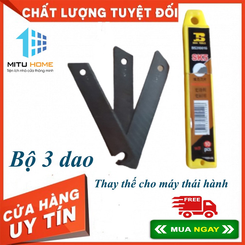 Bộ 3 dao thay thế cho máy thái hành - MITUHOME