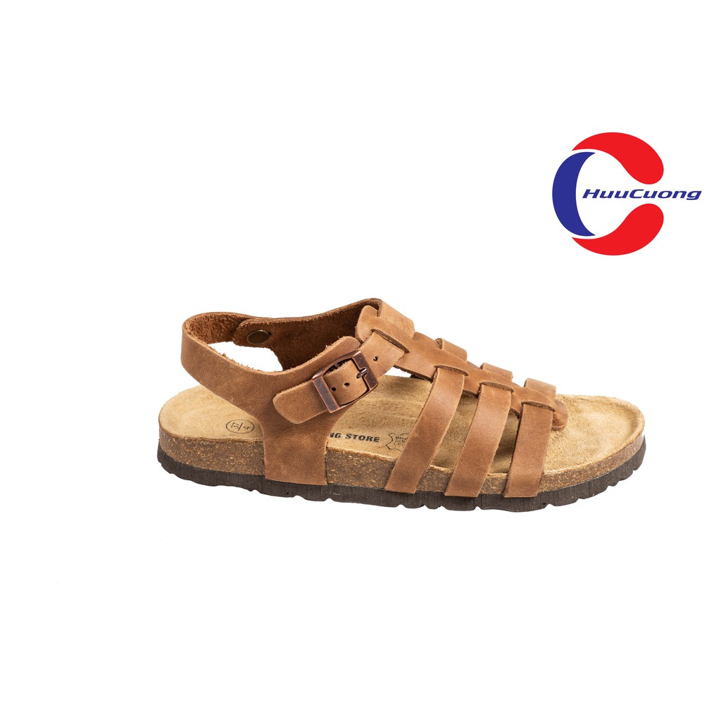 Giày sandal da bò thật chiến binh xuất khẩu bảo hành