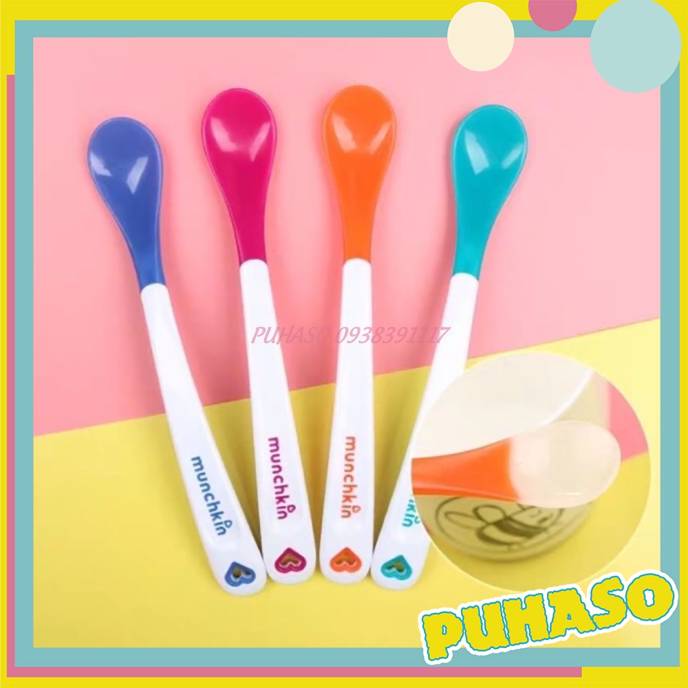 Thìa Báo Nóng, Muỗng Ăn Dặm Báo Nóng Munchkin cho bé