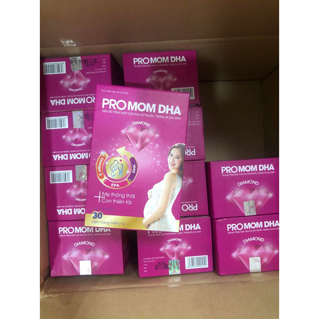 Vitamin mẹ bầu pro mom dha, vitamin tổng hợp cho mẹ bầu