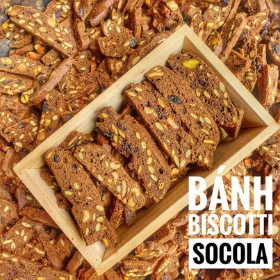 Bánh Ngũ Cốc Biscotti Socola - Giá Sỉ 100g / 250g / 500g