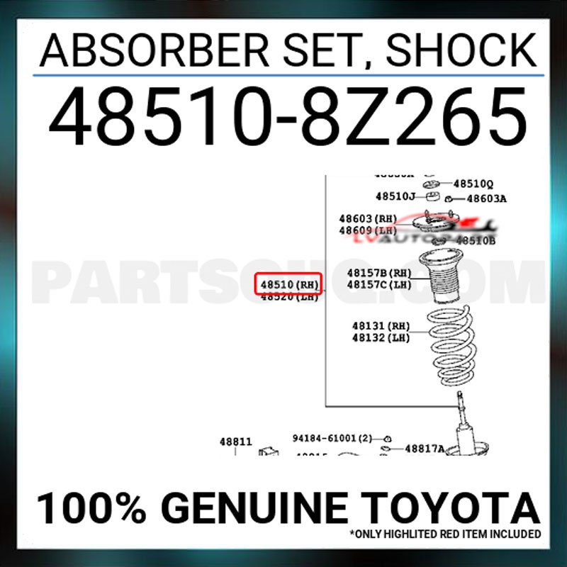 Giảm xóc trước Toyota Innova  giá tốt chính hãng