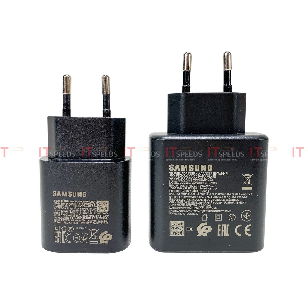 Bộ Sạc Samsung Galaxy S8, S9, S10, S10 Plus, Note 10, Sạc Nhanh, QC3.0, PD USB-C, 25W/ 45W, Hàng Chất Lượng, BH 3 Tháng