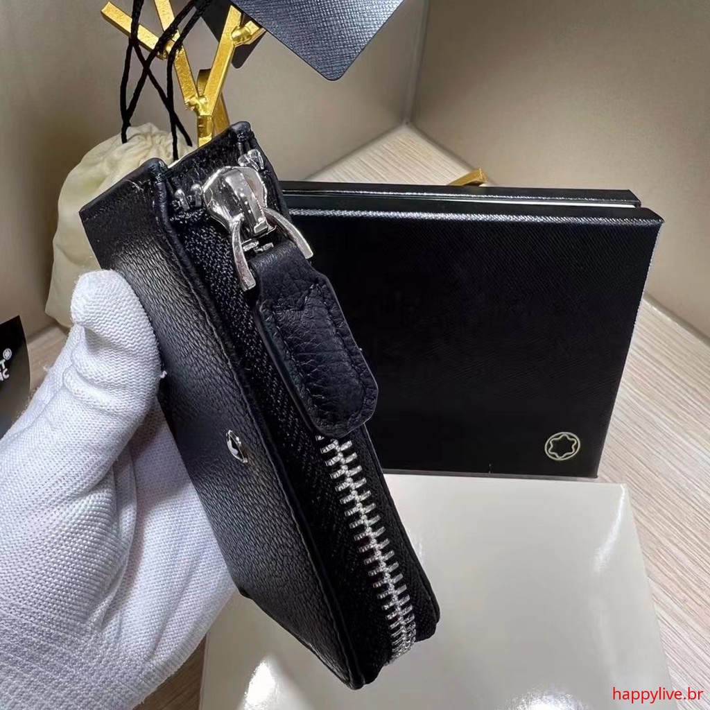 MONTBLANC Ví Da Bò Mềm Đựng Chìa Khóa / Tiền Xu / Thẻ Phong Cách Mới 2022 Cho Nam126262