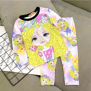 (10-40ký) BỘ DÀI TAY THUN LẠNH 3D BÉ GÁI SIZE ĐẠI - Đồ bộ trẻ em