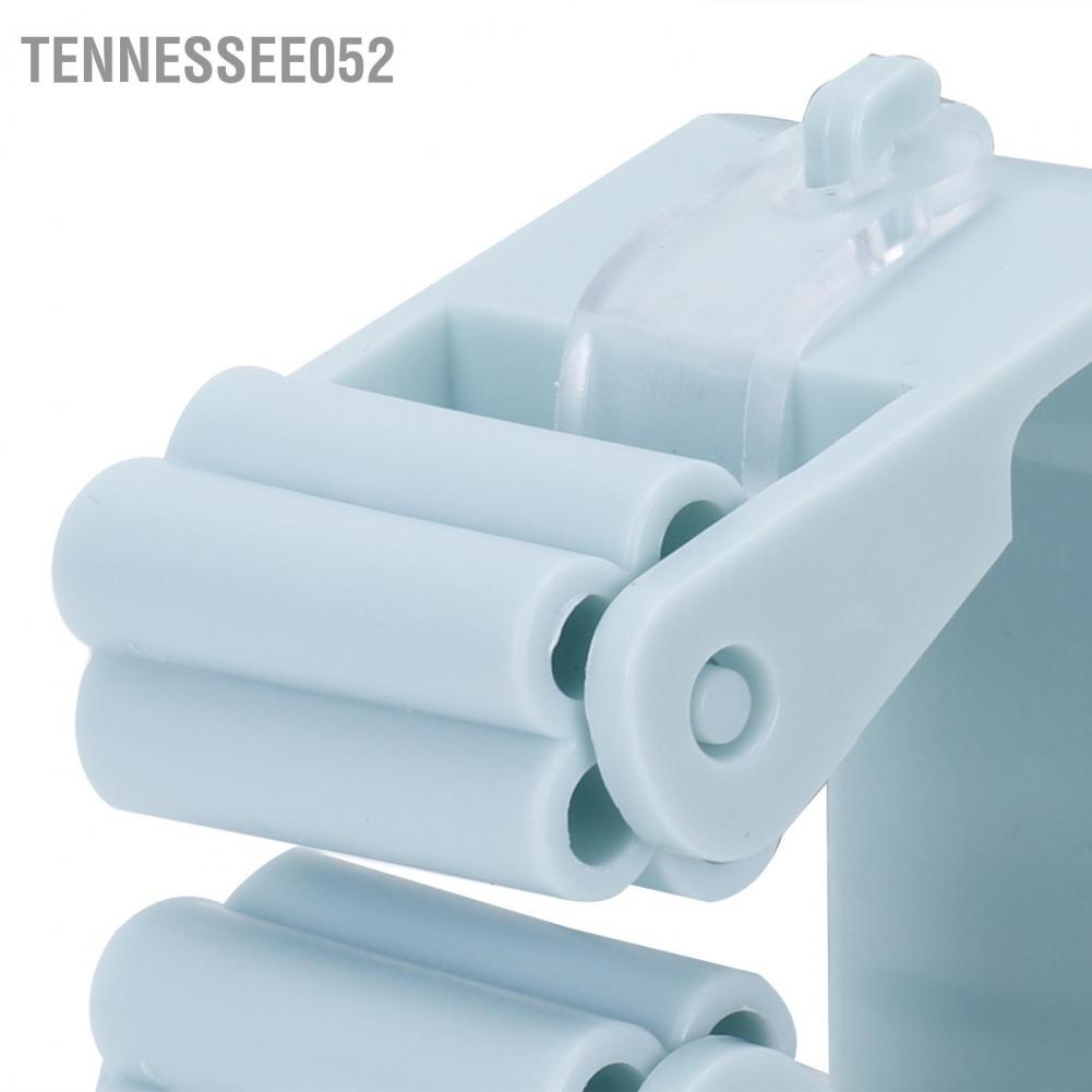 Tennessee052 Broom Holder Wall Mounted Mop Storage Rack Clamp for Bathroom Kitchen Garden Light Green