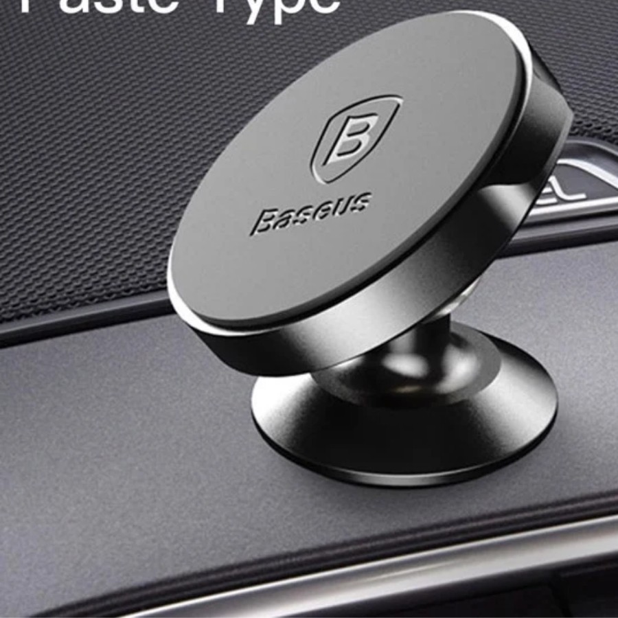 Bộ đế giữ điện thoại nam châm Baseus LV186 dùng cho xe hơi (Magnetic Car Paste Type Mount/ Holder) LV186