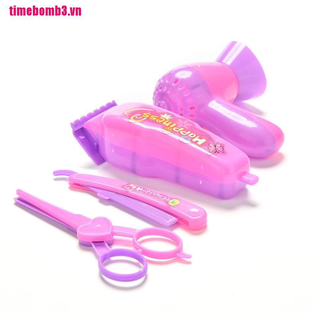 (Hàng Mới Về) Set 4 Dụng Cụ Cắt Tóc / Tỉa Lông Mày Cho Búp Bê Barbie