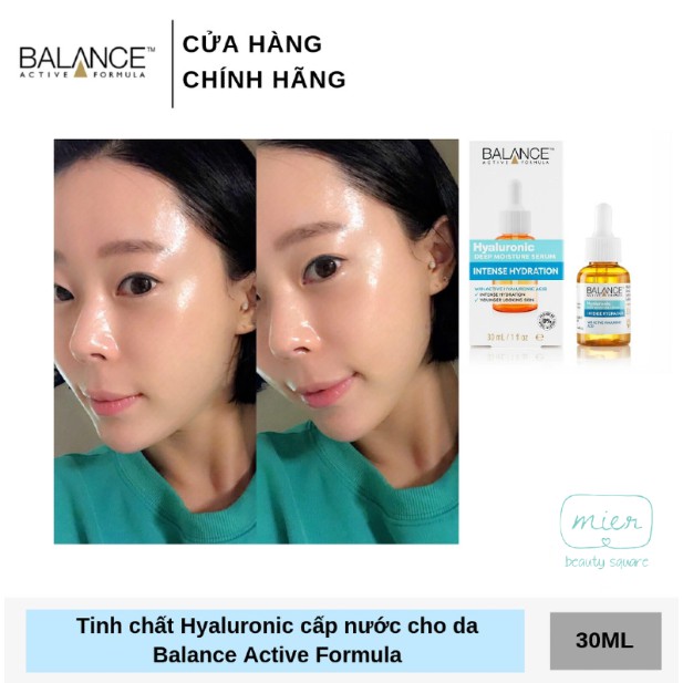 Serum Cấp Nước Dưỡng Ẩm Balance Active Formula Hyaluronic Deep Moisture Serum 30ml