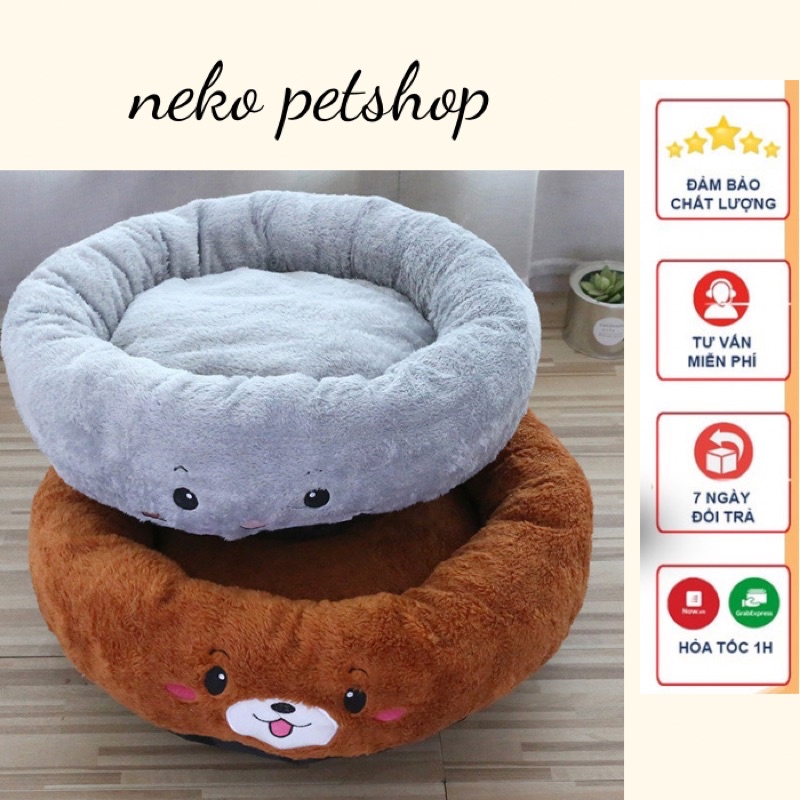 Đệm lông siêu xinh cho cho mèo ổ đệm cho chó mèo Đệm lông siêu xinh cho cho mèo