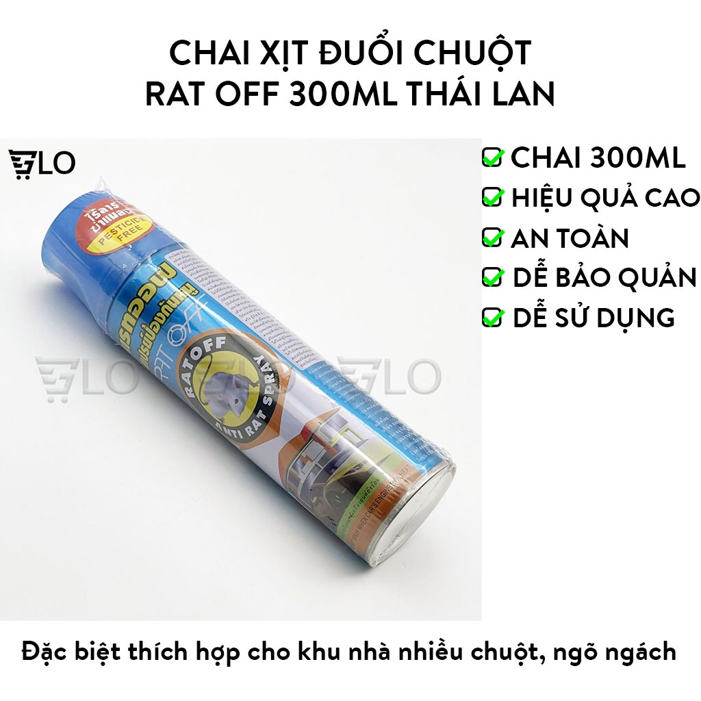 Chai Xịt Đuổi Chuột Rat Off Loại Lớn 300ml Thái Lan