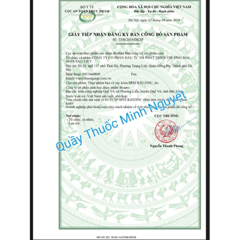 SPECKID Ăn Ngon Ngủ Tốt bổ sung sắt, bổ sung canxi, tăng cường miễn dịch, tăng hấ thụ, mát gan giải độc