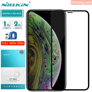 Kính cường lực Nillkin 3D CP+ Max cho iPhone 11 Pro Max/ XS Max Full màn hình ( Chính hãng )