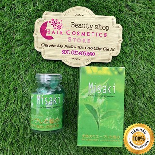 Tinh dầu trà xanh misaki green tea capsules giúp tóc óng mượt energy essence - 30 viên/hộp
