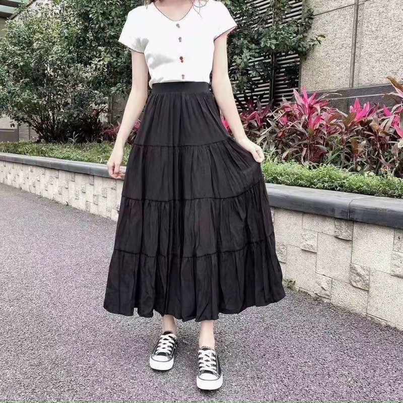 FREE SHIP - Chân váy xoè 3 tầng phong cách Hàn Quốc