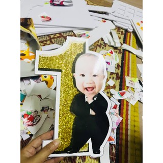Chibi cho bé trăng trí sinh nhật