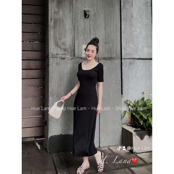 VÁY BODY DÁNG DÀI CỔ U