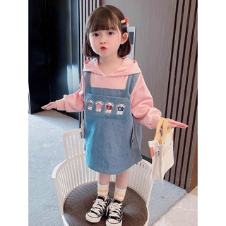 Váy yếm giả bò bé gái
