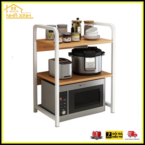 Kệ Bếp Đa Năng Lò Vi Sóng, Kệ Bếp Đa Năng Thông Minh, Kệ Đựng Gia Vị 2 Tầng