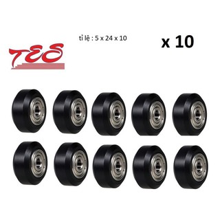 Bánh Xe Nhựa POM 625Z CNC x 10 chiếc   CN62