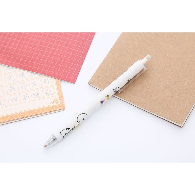 Bút Gel Bấm Snoopy Mực Đen 0,5mm Dễ Thương H153