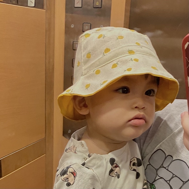 Nón bucket 2 mặt cho bé