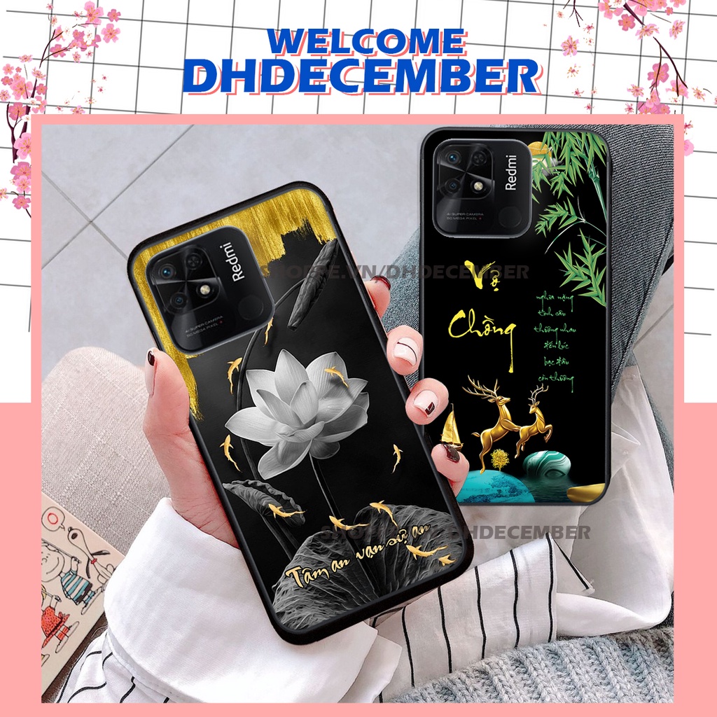 Ốp lưng Xiaomi REDMI 10C in hình thư pháp tâm an vạn sự an ,mã đáo thành công SIÊU CHẤT
