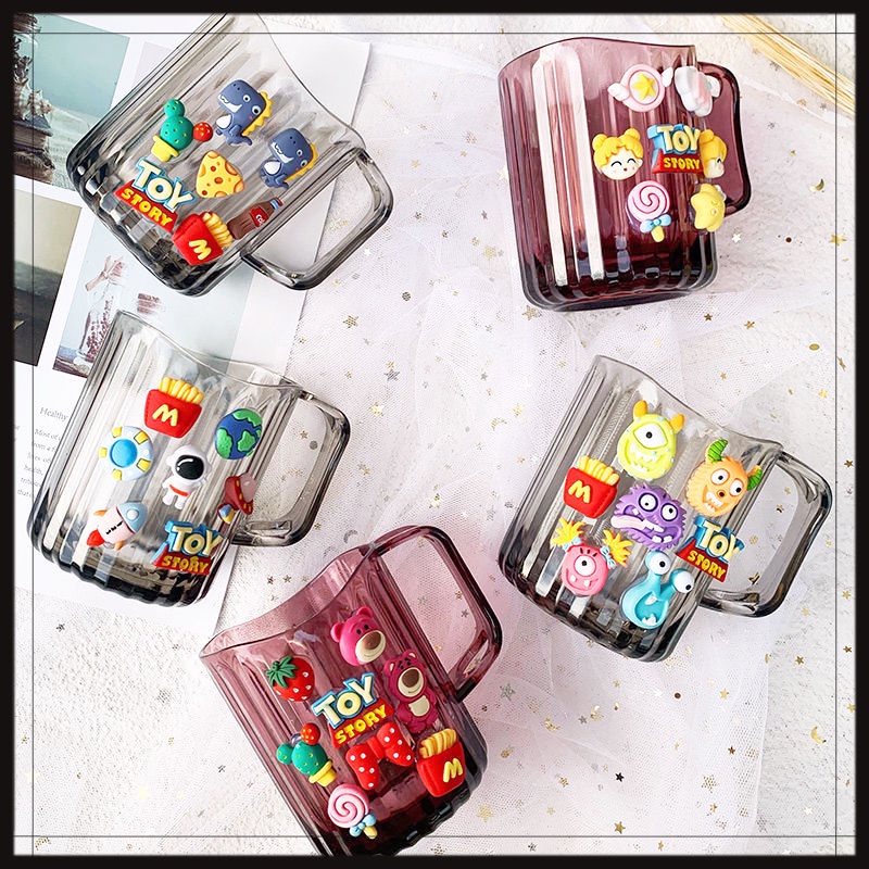 Cốc Đánh Răng Bằng Nhựa Họa Tiết Hoạt Hình Dễ Thương Cho Bé