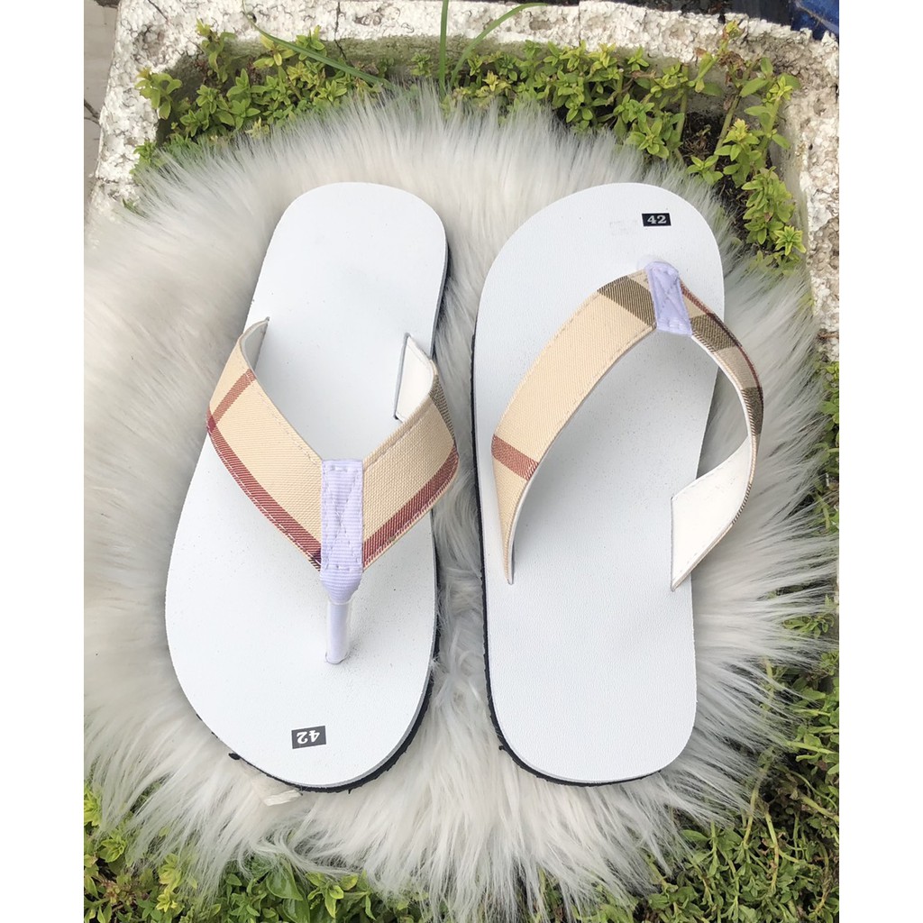 dép kẹp sandal đồng nai ( đế trắng quai sọc vàng ) size từ 34 nữ đến 45 nam