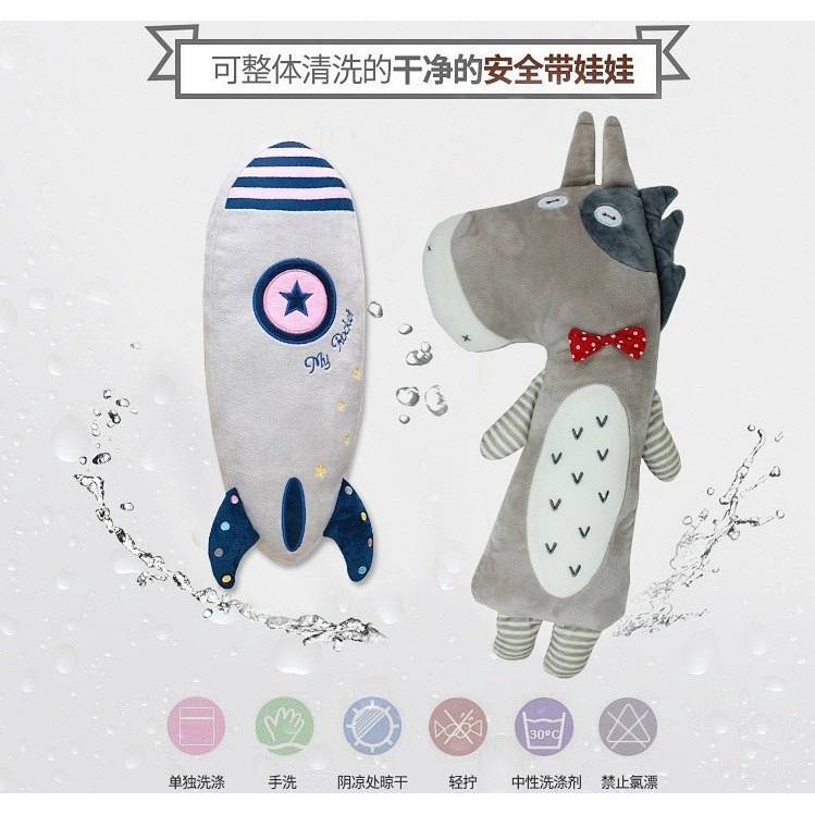 Vỏ Bọc Dây Đai An Toàn Xe Hơi Hình Búp Bê Hoạt Hình Dễ Thương Có Thể Điều Chỉnh