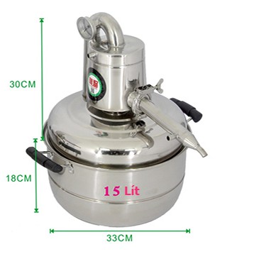 Nồi chưng cất tinh dầu 15l gia đình và kinh doanh nhỏ