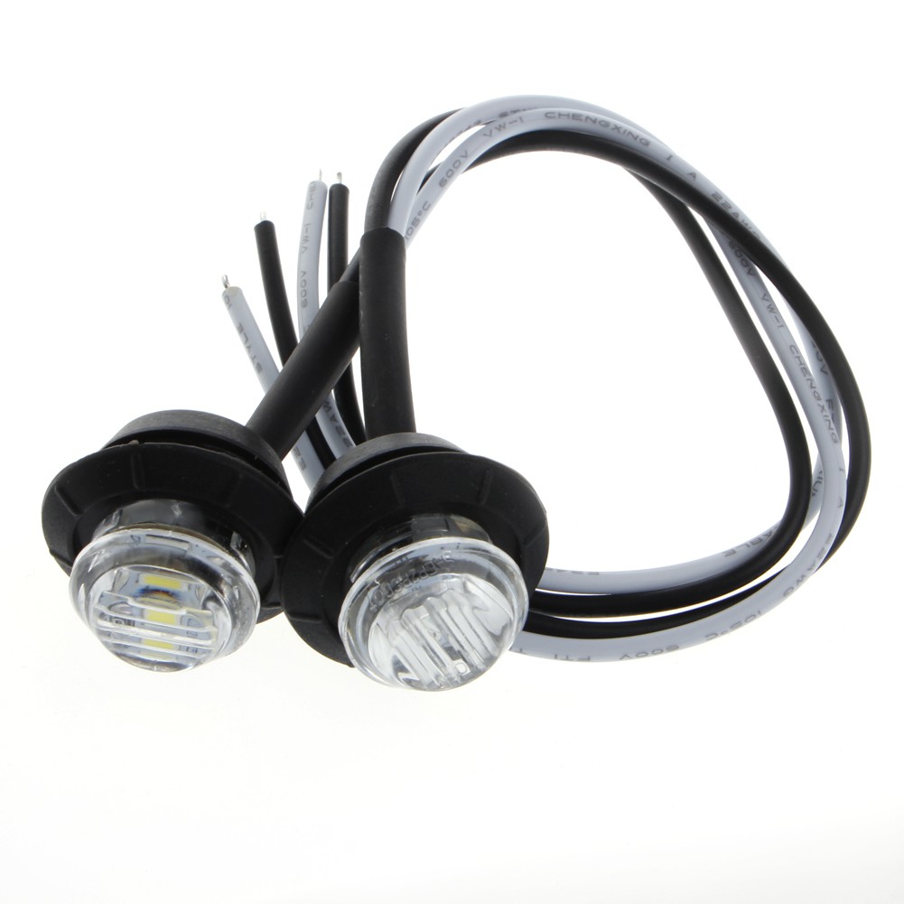 Đèn báo bên hông xe mini trắng 3 / 4 &quot; chống nước