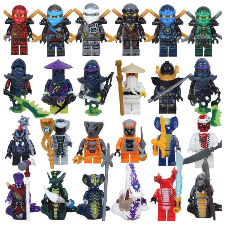 COLE Bộ 24 Mô Hình Lego Ninjago