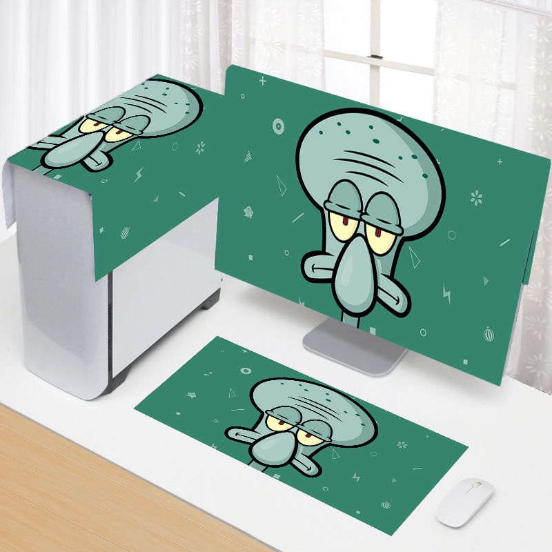 |Wmgjiaju22 Wmgjiaju20|Bộ 3 Tấm Vải Bọc Màn Hình lcd Máy Tính Chống Bụi in Hoạt Hình Đơn Giản Siêu Dễ Thương Bảo Vệ Toàn Diện